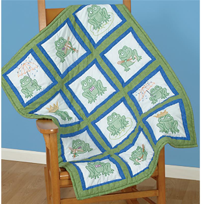 frog-quilt-pattern-with-instructions-for-3-sizes-etsy