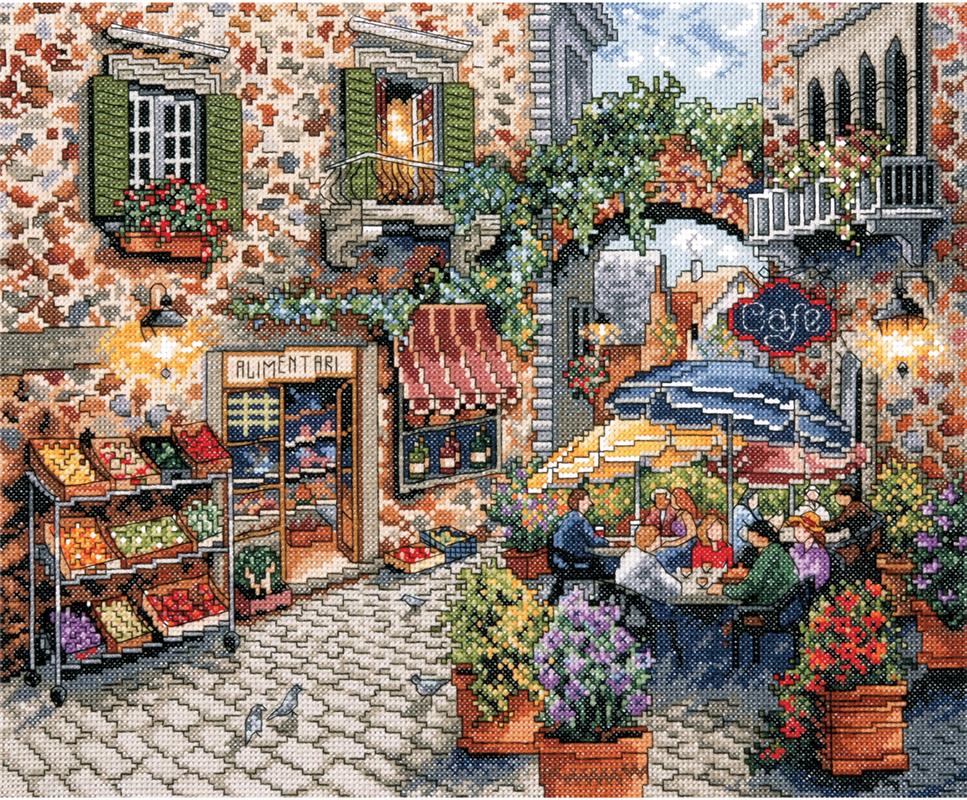 Sidewalk Cafe (cross stitch kit)