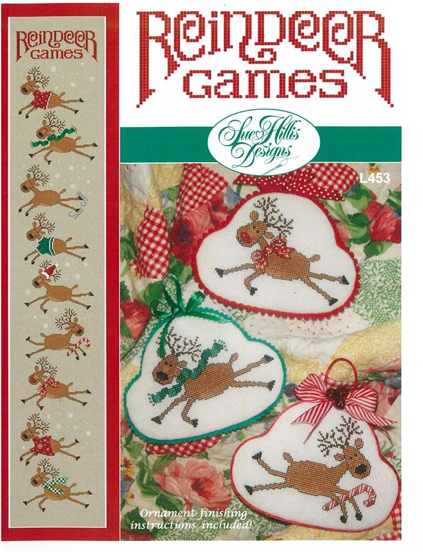 Reindeer Games Cross Stitch Ornament Kit Mill Hill 2016 Winter Holiday  MH181631