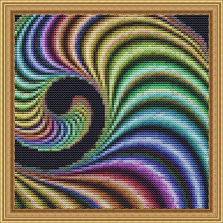 "Fractal No 139 Cross Stitch" | Cross Stitch Pattern