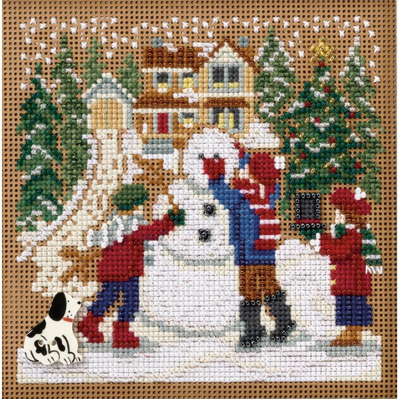Home for Christmas Cross Stitch Kit Mill Hill 2011 Buttons & Beads