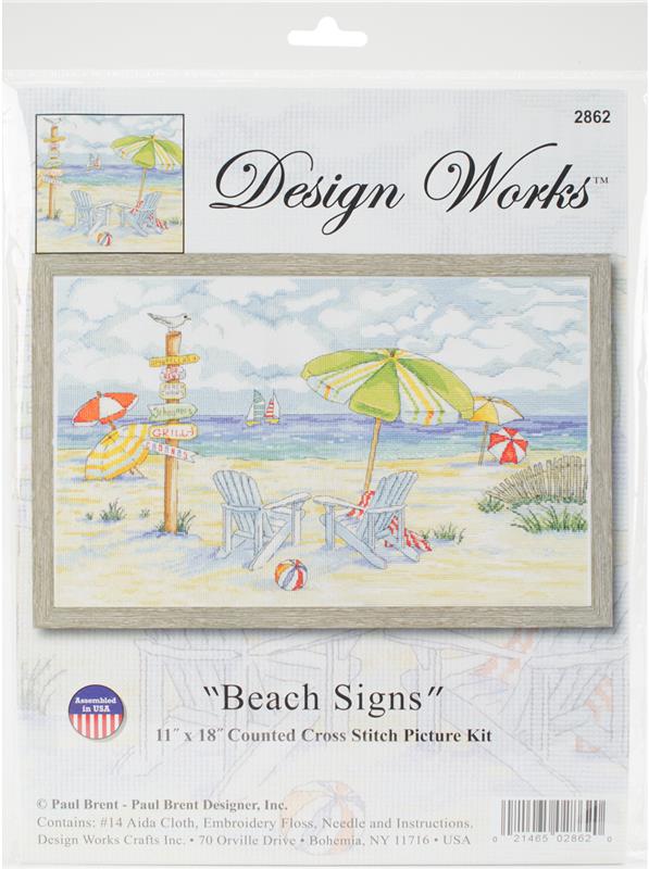 Beach Signs Cross Stitch Kit   58923 1 