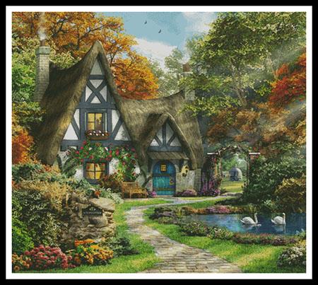 Old Christmas Cottage by MGL Meiklejohn Graphics Licensing