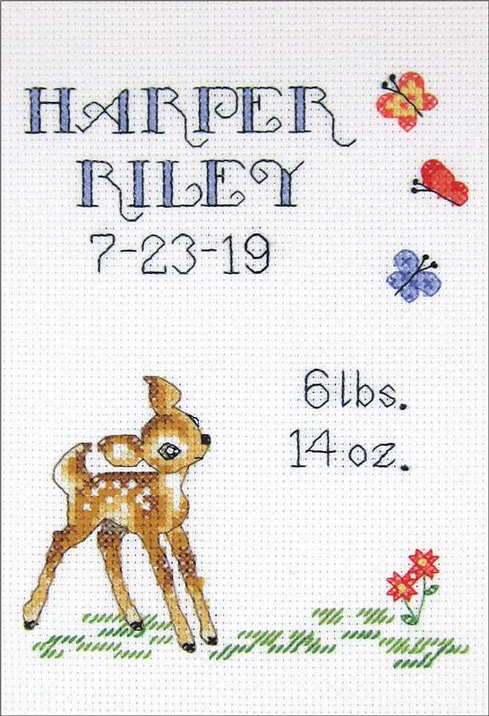 Baby Deer Sampler Cross Stitch Kit   68485 