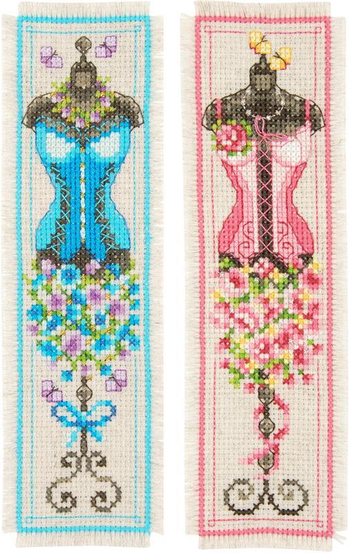 Vervaco Counted Cross Stitch Bookmark Kit 2.4x8 2/pkg-christmas