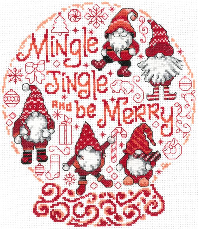 "Let's Mingle & Jingle" Cross Stitch Kit