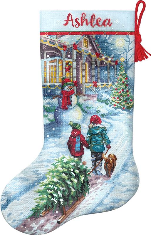 "Christmas Tradition Stocking"  Cross Stitch Kit