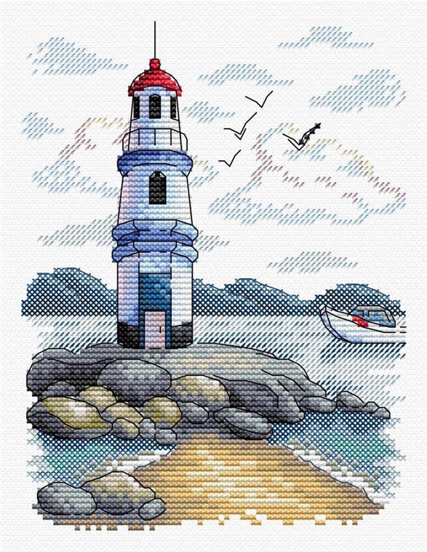 Permin Lighthouse Cross Stitch Cross Stitch Kit - 13x18cm