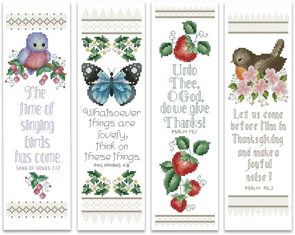 Bible Bookmark Cross Stitch Pattern -   Christian cross stitch patterns,  Cross stitch books, Cross stitch bookmarks