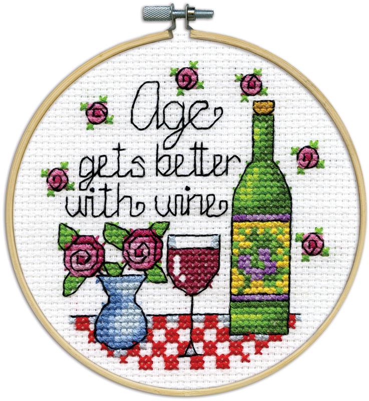 Wine cross stitch, Wine Glass cross stitch pattern, Waterc - Inspire Uplift