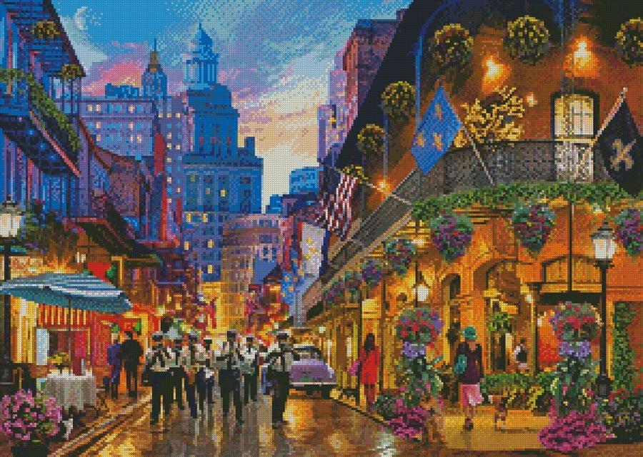 "The Big Easy, New Orleans" Cross Stitch Pattern