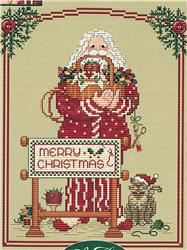 "Stitching Santa" by Sue Hillis Designs