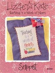 Teaching is a Work of the Heart Teacher Cross Stitch Bookmark Kit NIP