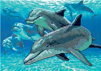 Deep Sea Dolphins (cross stitch kit)