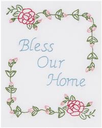 Bless Our Home Sampler (stamped cross stitch)