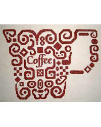 "Tribal Coffee" by White Willow Stitching