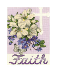 "Faith" | Cross Stitch Kit at Everything Cross Stitch