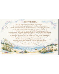 Footprints Along The Beach (cross stitch kit)