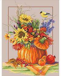 "Fall Floral Arrangement" | Cross Stitch Pattern