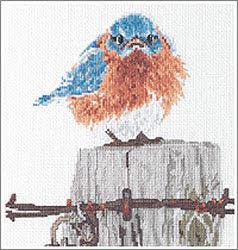 LEISURE ARTS Embroidery Kit 6 Blue Bird - Embroidery kit for Beginners -  Embroidery kit for Adults - Cross Stitch Kits - Cross Stitch Kits for