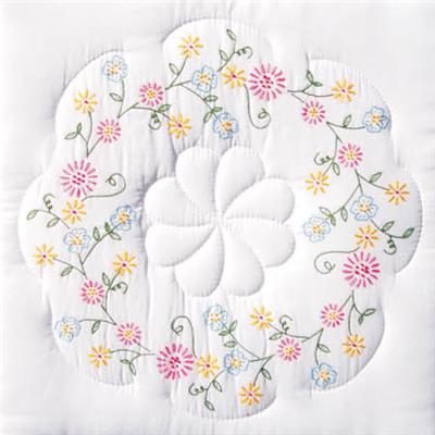 Vintage circle cheapest of flowers quilt