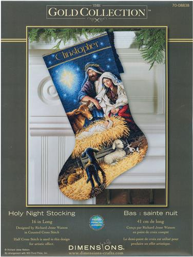 Dimensions Counted Cross Stitch Kit: Stocking: Christmas Sled - 41cm (16in)