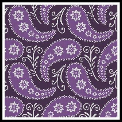 purple pattern cushion