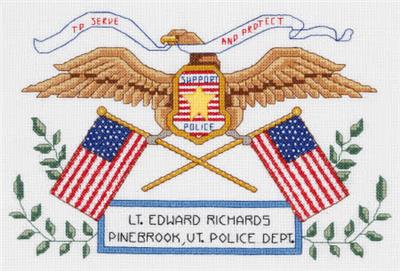 Police Officer Cross Stitch Kit