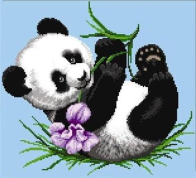 Cute Panda Bear By Cross Stitch Designs Rinna