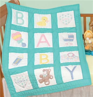 Cross stitch best sale baby quilt blocks