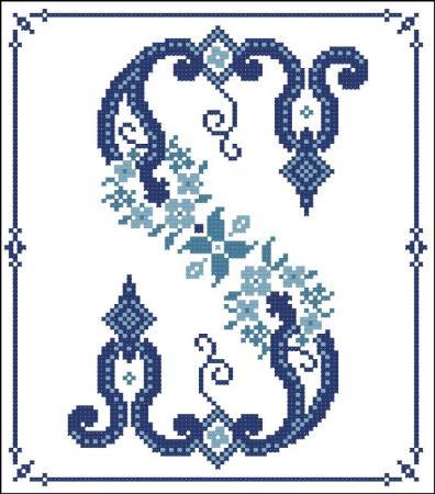 Decorative cross stitch alphabets