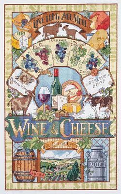 Wine  Cross Stitch Kit at Everything Cross Stitch