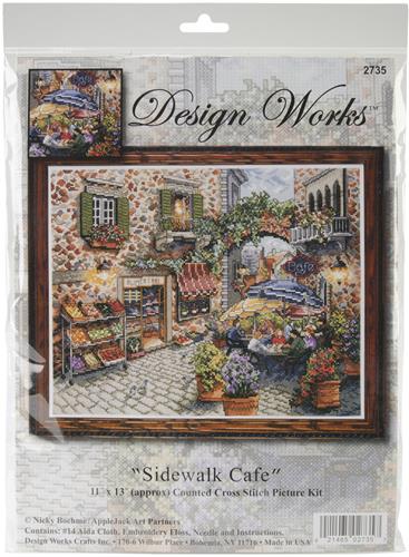 Sidewalk Cafe (cross stitch kit)