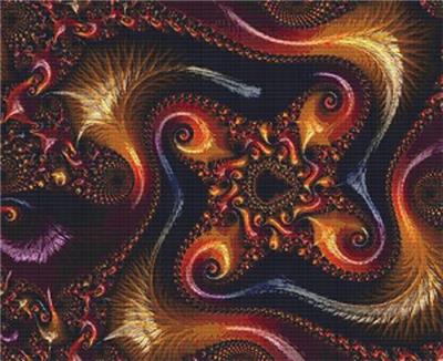 "Fractal No 130 Cross Stitch" | Cross Stitch Pattern