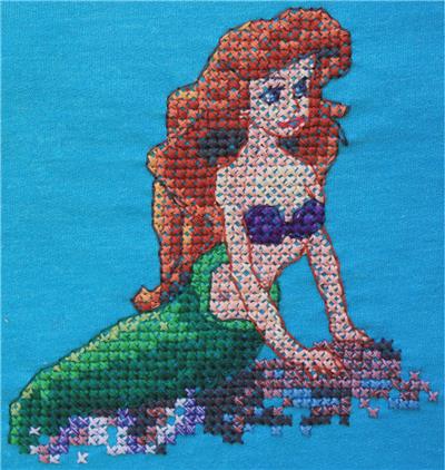 "Wearable The Little Mermaid" | Cross Stitch Kit