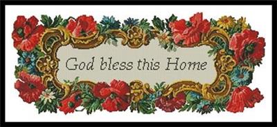 "God Bless this Home" | Cross Stitch Pattern