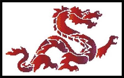red dragon pattern