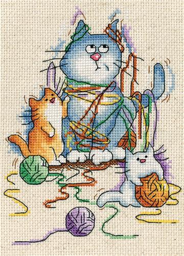 Cat  Cross Stitch Kit at Everything Cross Stitch