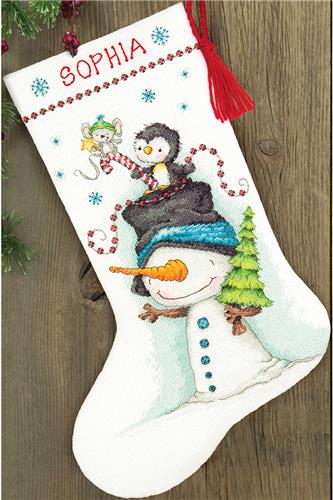 Dimensions: Checking His List - Counted Cross Stitch Stocking Kit