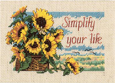 Simplify Your Life (cross stitch kit)