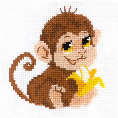 Cross stitch kit Monkey