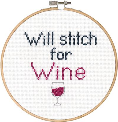 Wine  Cross Stitch Kit at Everything Cross Stitch