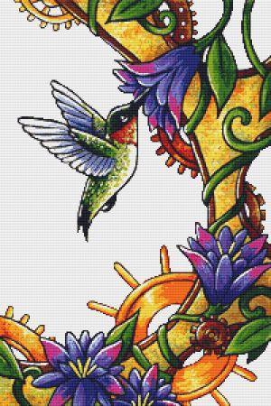 hummingbird cross stitch border patterns