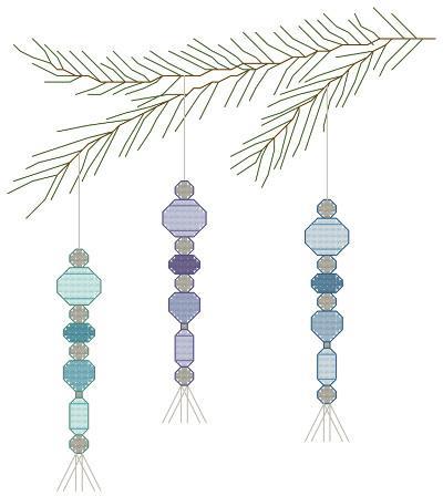 Icicle Ornament Trio