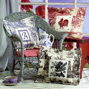 Toile pillows clearance