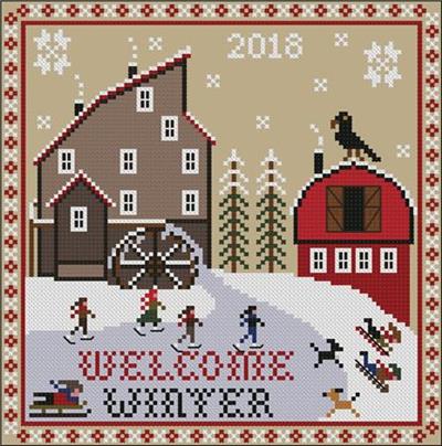 Welcome Winter Quilt - Hand Embroidery Pattern - Shipped