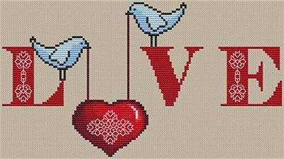 "Love" | Cross Stitch Pattern