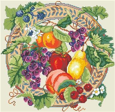 Fruity Bag, cross stitch pattern, by Tapestry Barn