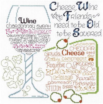 Wine  Cross Stitch Kit at Everything Cross Stitch