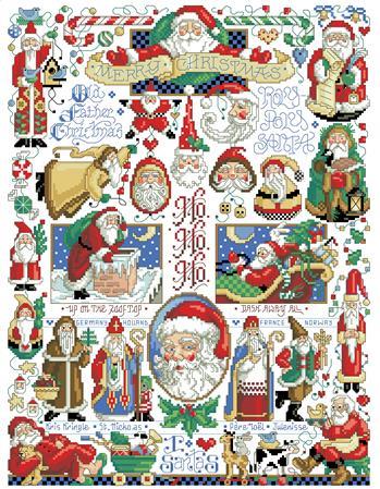 Santa Christmas Sampler